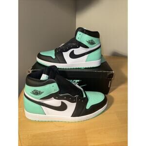 Size 13 - Air Jordan 1 Retro OG High Green Glow New Damaged Box